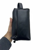 Hakiki Deri CA250 Dopp Kit El Çantası Siyah - 8