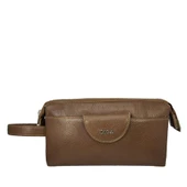Diga Hakiki Deri 3006 Dopp Kit El Çantası Taba thumbnail 1