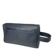 Hakiki Deri CA251 Dopp Kit El Çantası Lacivert - 5