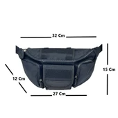 Taktikal Kampçı Outdoor Molle Bel Çantası Siyah - 2