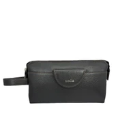 Diga Hakiki Deri 3006 Dopp Kit El Çantası Lacivert - 1