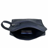 Hakiki Deri CA251 Dopp Kit El Çantası Lacivert - 4