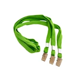 MAPİ METAL KLİPSLİ-POLYESTER DOKUMA KART ASKI İPİ YEŞİL 10 LU BLİSTERLI - 1