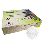 MAPİCOİL 3:1 PLASTİK HELEZON SPİRAL 50MM BEYAZ 50 AD. 36 LOP - 1