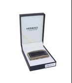 Honest Mum Alev Çakmak Siyah Deri - Bronz thumbnail 5