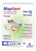 MAPİLAM 125 MİCRON PARLAK LAMİNASYON FİLMİ (K. KİMLİK) (78X102) 100 LÜ - 1