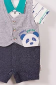 Panda Desenli Erkek Bebek Tulum - 2