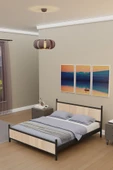 Metalia GM 305 Modern Çift Kişilik Ahşap Metal Siyah Sonomo Karyola 160X200 - 2