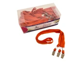 MAPİ METAL KLİPSLİ-POLYESTER DOKUMA KART ASKI İPİ TURUNCU 50'Lİ PAKET - 1