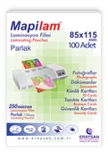 MAPİLAM 250 MİCRON PARLAK LAMİNASYON FİLMİ (BÜYÜK KİMLİK) (85X115) 100 LÜ - 1