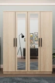 Metalia GM 054 Hayal 4 Kapılı Aynalı Sonomo Gardırop - 1