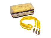 MAPİ METAL KLİPSLİ-POLYESTER DOKUMA KART ASKI İPİ SARI 50'Lİ PAKET - 1