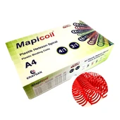 MAPİCOİL 4:1 PLASTİK HELEZON SPİRAL 14MM KIRMIZI 100 AD. 48 LOP - 1