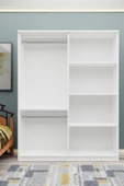 Metalia GM 057 Atlas 4 Kapılı Siyah Kulplu Aynasız Gardırop - 3