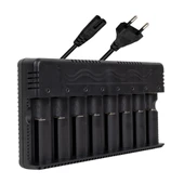 8 Yuvalı Li-ion 3.7V, Li-Fe 3.2V, Ni-Mh/Cd 1.2V 18650 Pil Şarj Aleti - Pil Şarj Cihazı 6.4 Amper - 1