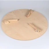 Ahşap Tahta Hamur Açma Sofrası 50 Cm Katlanır Ayaklı Hamur Tahtası - 2