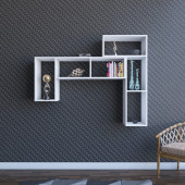 Dienni Beyaz Puzzle Tv Sehpası - 5