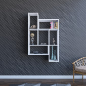 Dienni Beyaz Puzzle Tv Sehpası - 7