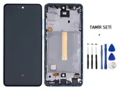 Samsung Galaxy A52 - SM-A525 Uyumlu Lcd Ekran Dokunmatik SERVİS Orijinali ÇITALI MAVİ + TAMİR SETİ thumbnail 1