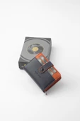 CENGİZ PAKEL Cengiz Pakel Kadın Mini Boy Çıt Çıt Detaylı Cüzdan – 65315 - Lacivert/Kiremit - 2