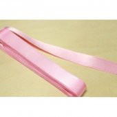 Pembe Çift Taraflı 1 Cm Saten Kurdele - 1