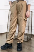 Kız Çocuk Kargo Cepli Paraşüt Pantolon 12158 thumbnail 4