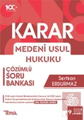 Karar Medeni Usul Hukuku Çözümlü Soru Bankası - 1