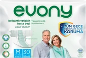 Evony Hasta Bezi Yetişkin Bel Bantlı Tekstil Yüzey Orta 90 Adet + Yatak Koruyucu Örtü 60 Adet - 2