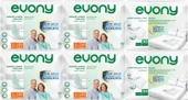 Evony Hasta Bezi Yetişkin Bel Bantlı Tekstil Yüzey L-Büyük 120 Adet + Yatak Koruyucu Örtü 60 Adet - 1
