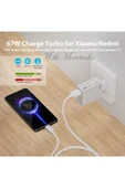 Xiaomi Redmi Note 12 Pro Plus 67 Wolt Orjinal Turbo Şarj Aleti Cihazı Kablo Adaptör 2in1 Set Type-c - 6