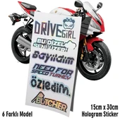 driver need for bayıldım motosiklet araba kask laptop cam uyumlu sticker - 1