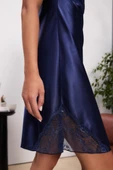 Pierre Cardin Laci Saten Dantelli Kadın Gecelik Sabahlık Takımı 4510 - 6