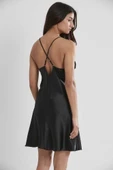 Pierre Cardin Siyah Sütyen Kaplı Sabahlık Gecelik Set 4250 Siyah - 7