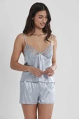 Pierre Cardin 6'lı Kaplı Gecelik Sabahlık Set 6325 Mist - 8