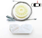 Mercedes-Benz CLK C209 A209 2002-2009 ile Uyumlu Arka Sağ Cam Krikosu Tamir Seti 096700103, A2096700103A, 209 670 01 03 0103 - 1