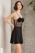 Pierre Cardin Saten Gecelik Sabahlık Pijama Şort 6'lı Gelin Çeyiz Seti 6005 - 3
