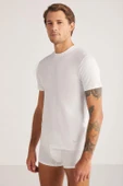 Kom James 2'li Modal Yuvarlak Yaka T-shirt - 2