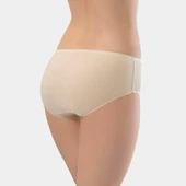 Türen Kadın Ribanalı Dikişsiz 2'li Pamuklu Bikini Külot 234/Ten - 3