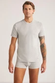 Kom James 2'li Modal Yuvarlak Yaka T-shirt - 4