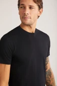 Kom James 2'li Modal Yuvarlak Yaka T-shirt - 8