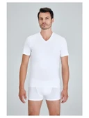 Kom Antonio V Yaka Pamuklu Erkek Tshirt - 1