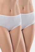 Türen Kadın Biyeli 2'li Pamuklu Hipster Külot 240/Beyaz - 4