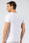 Cacharel - Bisiklet Yaka T-shirt 1305/Beyaz - 6