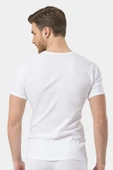 Türen Erkek Ribana O yaka Fanila (2'li Paket) 102/Beyaz - 4