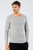 Cacharel Erkek Uzun Kollu T-Shirt 1333/Gri - 1