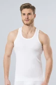 Türen Erkek Halter Yaka Likralı Spor Atlet 171/Beyaz - 3