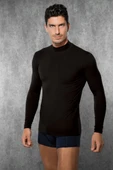 Doreanse Erkek Modal Boğazlı Yaka Uzun Kol T Shirt 2930 - 3