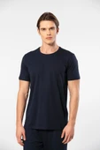 Cacharel Erkek Bisiklet Yaka T-Shirt (Slim Fit) 2169/Lacivert - 6