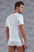 Doreanse Erkek Modal Derin V Yaka Kısa Kol T Shirt 2820 - 2