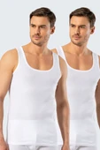 Cacharel Erkek 2'li %100 Pamuk Atlet 1501/Beyaz - 1